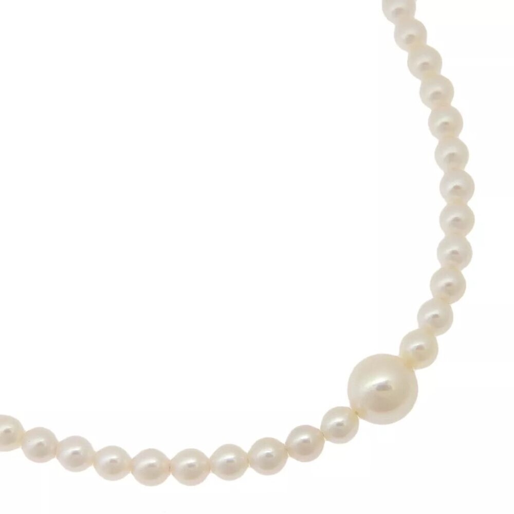 Pearl Necklace Baby pearl Pearl/K18 yellow gold 8.1g Women